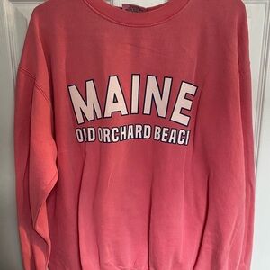 Pink Maine Old Orchard Beach Sweatshirt